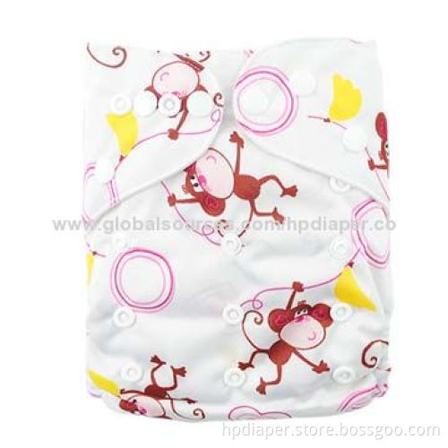 Printing One Size Pocket Cloth Diaper, Breathable and Reusable TPU